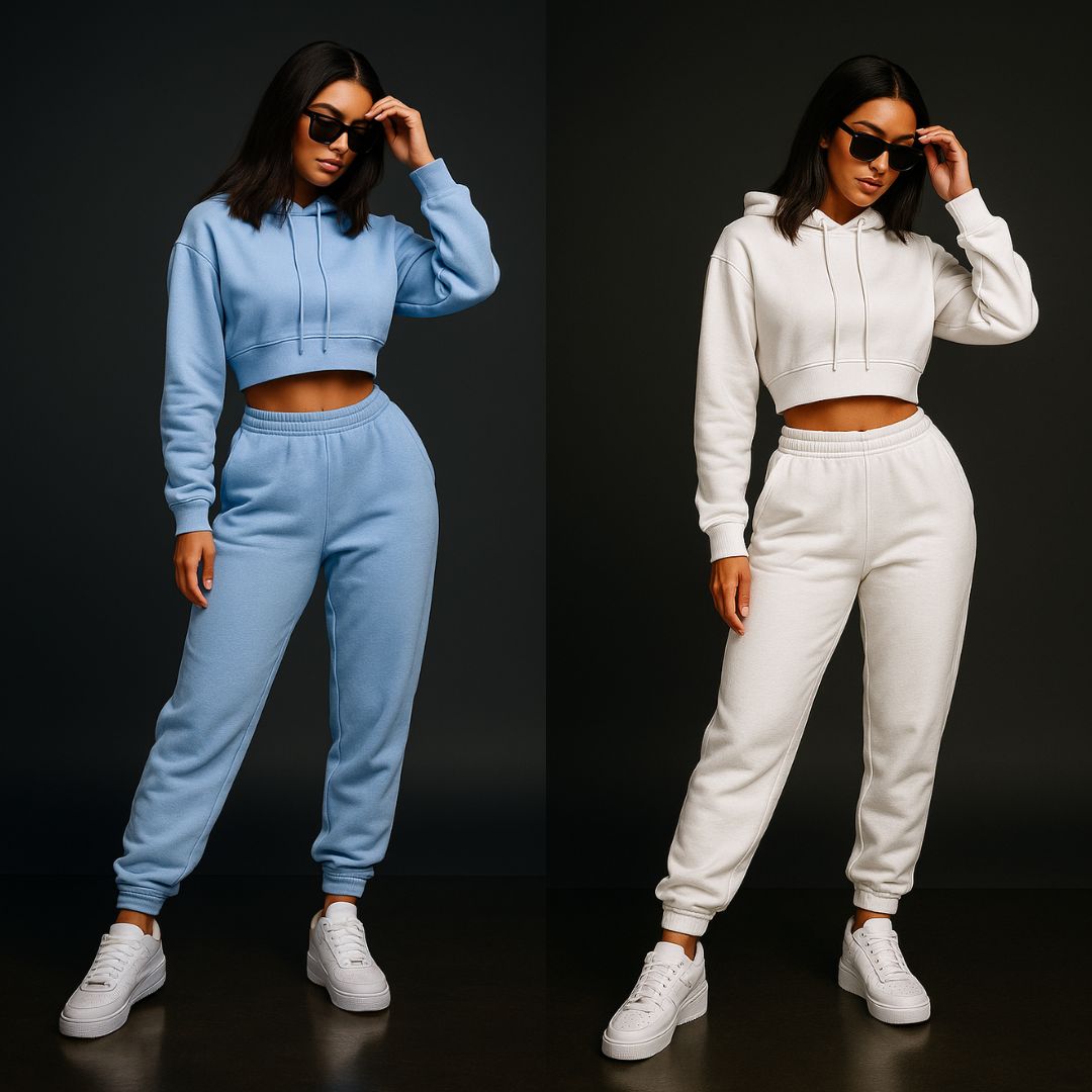 Conjunto Premium Hoodie Crop + Jogger