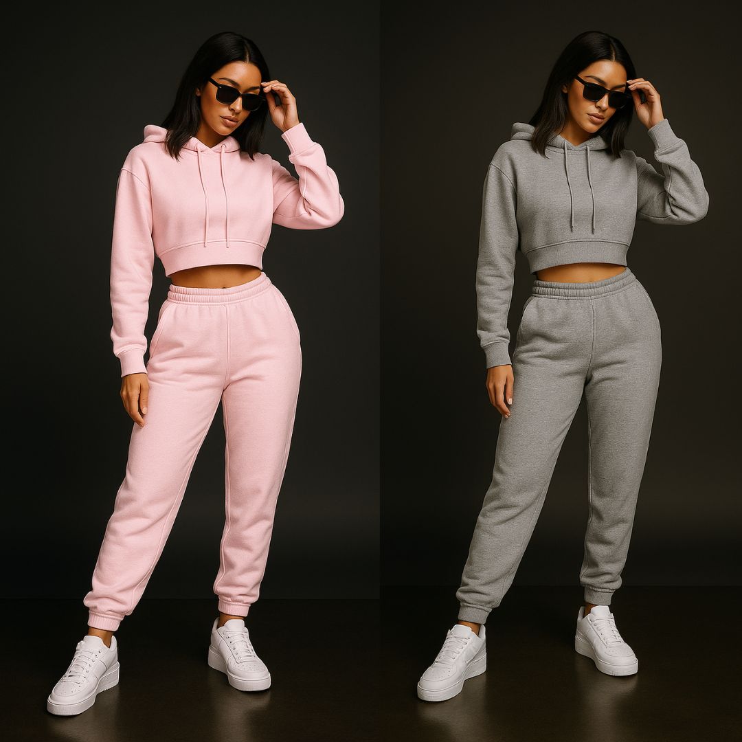 Conjunto Premium Hoodie Crop + Jogger