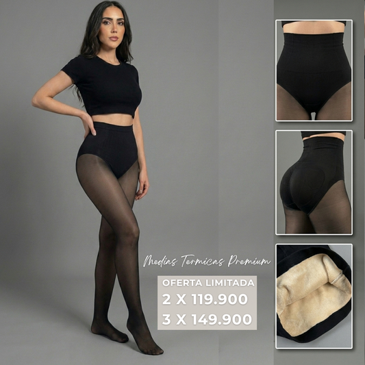 Medias Térmicas Control Abdomen y Push Up