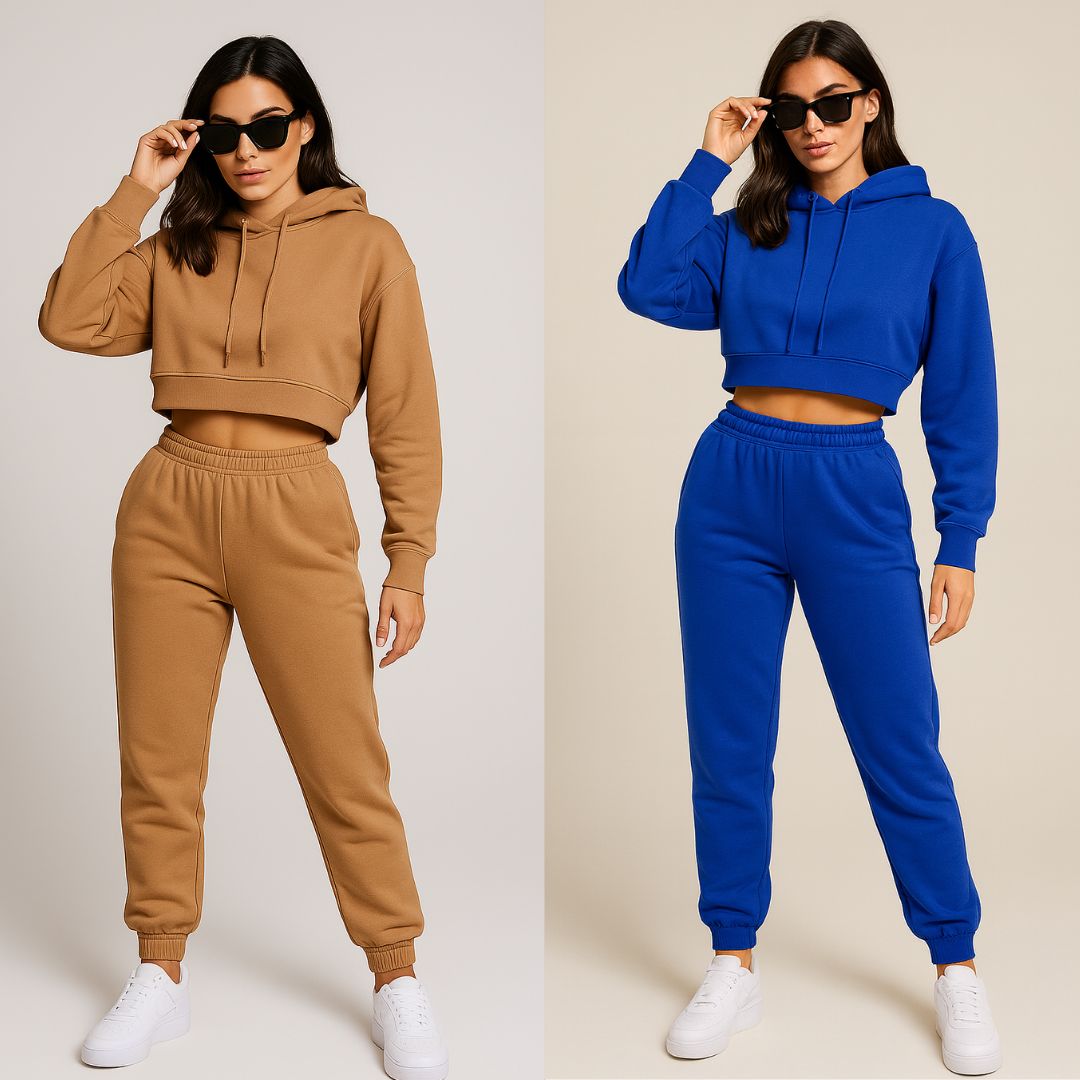 Conjunto Premium Hoodie Crop + Jogger