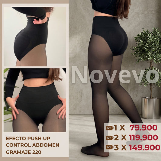 Medias Térmicas Control Abdomen y Push Up 220 Gramos
