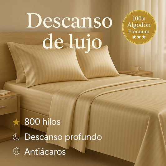 Sábanas 800 Hilos Premium | Calidad Hotel