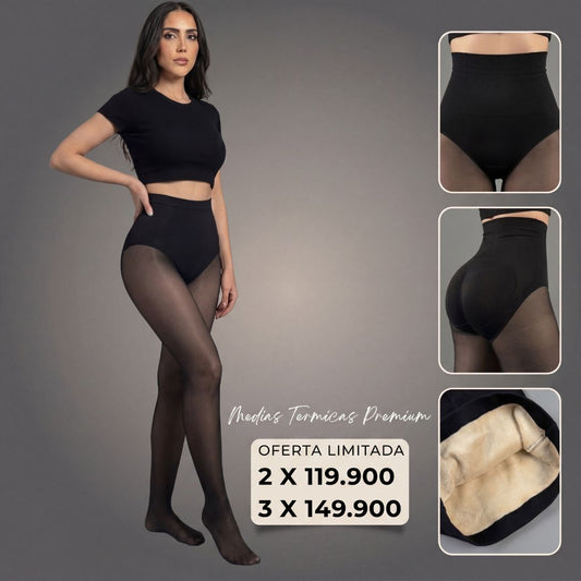 Medias Térmicas Control Abdomen y Push Up