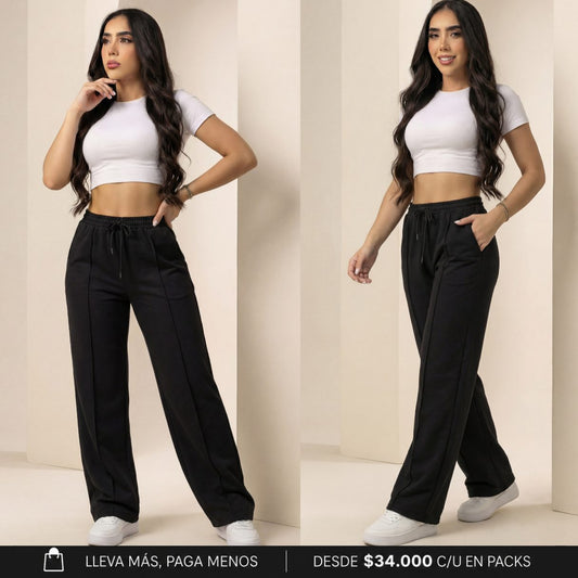 Jogger Premium Bota Recta - Cómoda Y Espectacular